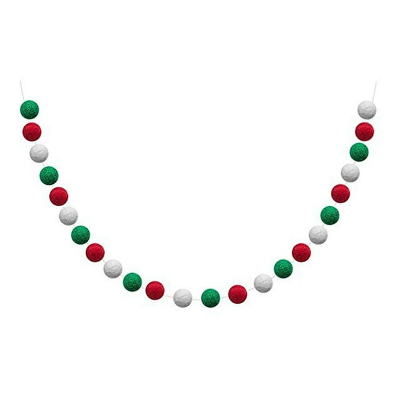Wool ball garland new arrivals