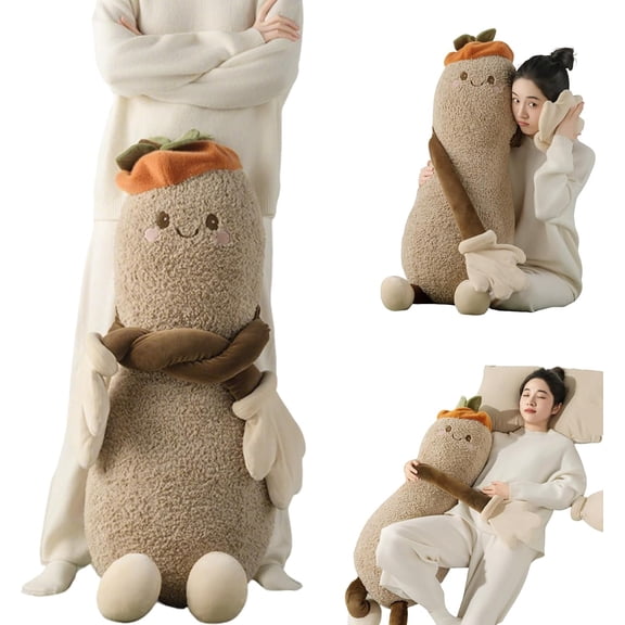Okya Hugging Pillow, Patting Pillow with Pat Arm+Bluetooth Voice Recording ,Long Leg Hugger Sleep Cuddle Pillows, Adult Ultimate Sleeping Buddy