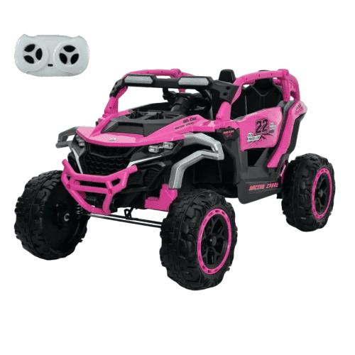 Okybaby 12V Kids Ride on Electric UTV with Remote Control,Front & Rear Shock Suspension,380W Kids Ride on UTV with LED Lights,Bluetooth,USB/MP3,Electric Ride on Truck Car for Kids Aged 3-6,Purple
