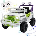 thumbnail image 1 of Okybaby 12V Kids Ride On Truck Car with Remote Control&Four-wheel Suspension, Toddler Electric Ride on Toys with Dual Motor,LED Light/USB/Bluetooth/Bonus Stickers for Kids 2+,Green, 1 of 8