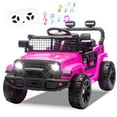 thumbnail image 1 of Okybaby 24V Kids Ride On Truck Car with Remote Control,Four-wheel Suspension, Max Speed 3.11MPH, Electric Kids Ride On Toy Car with Dual Motor,LED Light,USB,Bluetooth,MP3 for Kids of 2-5,Pink, 1 of 8