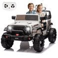 thumbnail image 1 of Okybaby 24V Two Seater Kids Ride on Jeep Car with Remote Control, Electric Ride on Toys Car with 20" Seat Wide,400W Motor, Four-wheel Suspension,Bluetooth,LED Light for Kids of 3+,White, 1 of 2