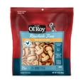 thumbnail image 1 of Ol' Roy 2.5" Rawhide Free Mini Knotted Chicken Flavored Bones, Chews for Dogs, 14 oz, 25 Count, 1 of 12
