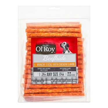 Ol' Roy 5" Munchy Sticks with Chicken Flavor, 16.4 oz, 50 Count