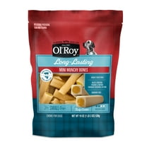 Ol’ Roy Mini Munchy Bones, Bacon & Cheese Flavor, for Small Dogs, Medium Chew, 19 oz, 538g