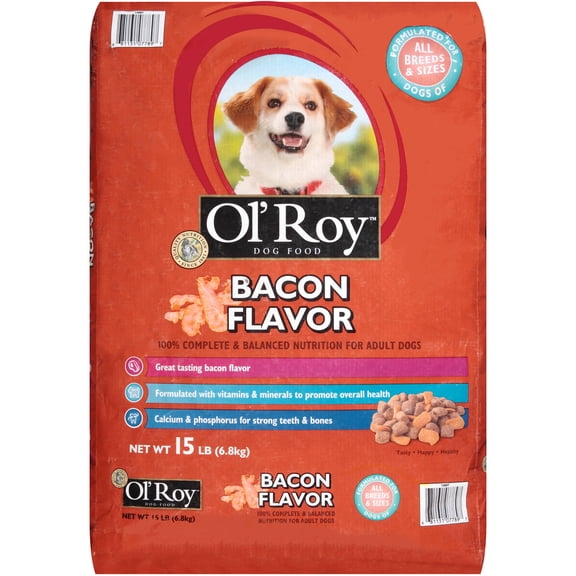 Ol' Roy Bacon Flavor Dry Dog Food, 15 Lb