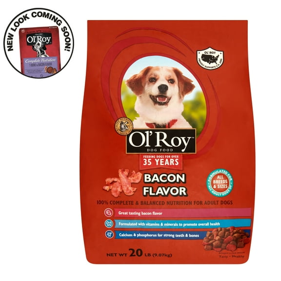 Ol' Roy Bacon Flavor Dry Dog Food, 20 lb