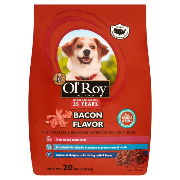 Ol' Roy Bacon Flavor Dry Dog Food, 20 lb