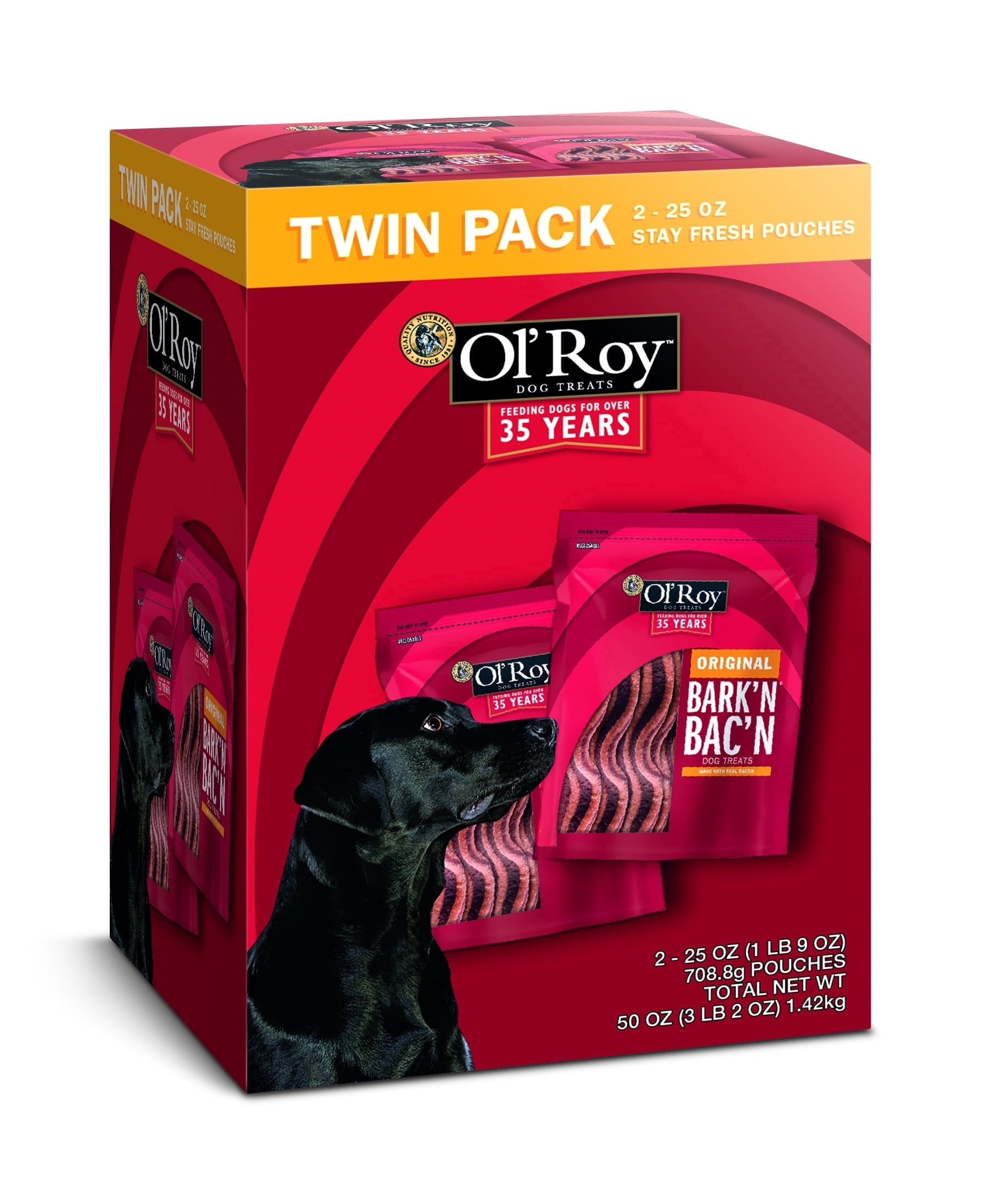 Ol' Roy Bark 'N Bac 'N Twin Pack Wet Dog Food, 25 Oz, 2 Pk
