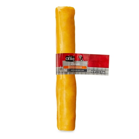 Ol' Roy Chicken Flavor Rawhide 9" Retriever Beef hide Chew for Dogs, Dry, 2.7 oz