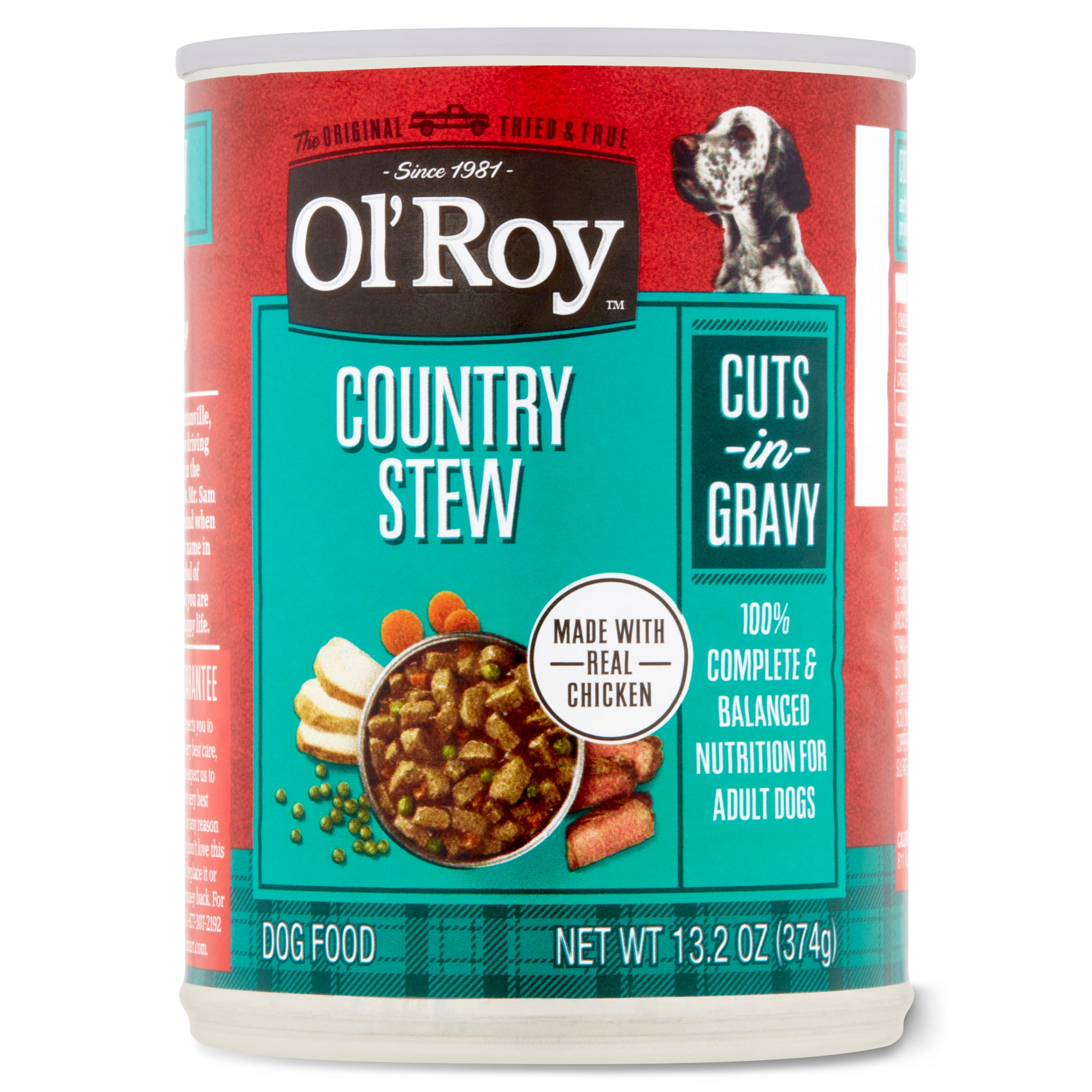 Ol Roy Chicken Flavor Stew Wet Dog Food for Adult 13.2 oz Can