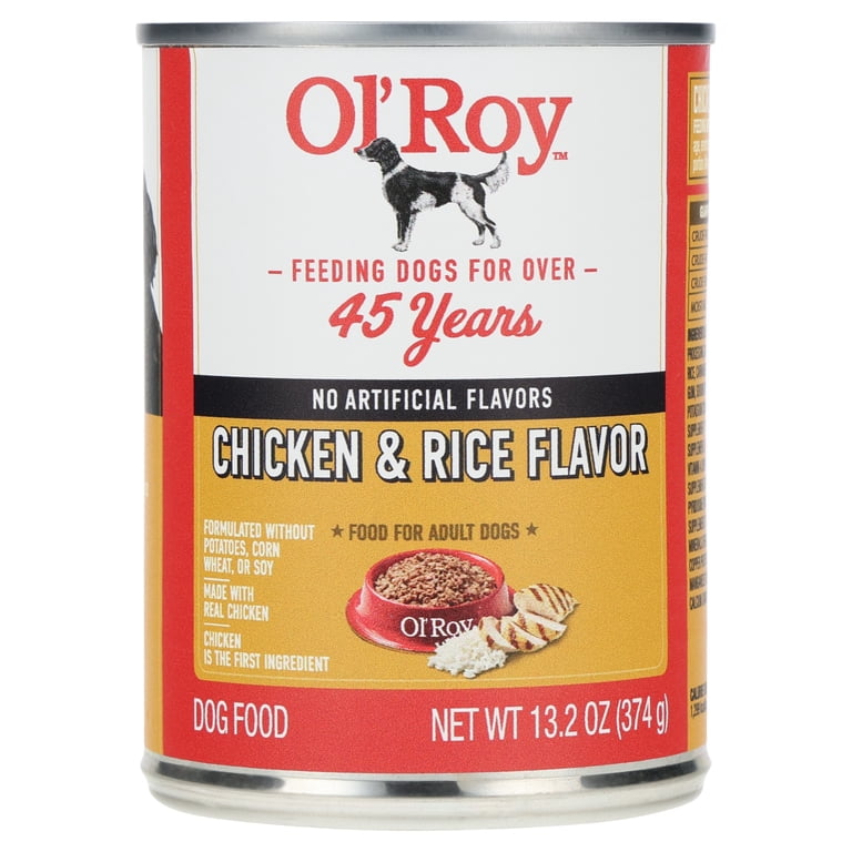 Ol' Roy Chicken and Rice Dinner Wet Dog Food, 13.2 oz Can