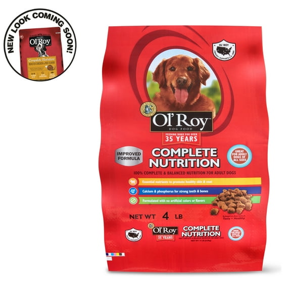Ol' Roy Complete Nutrition Adult Dry Dog Food, 4 lb