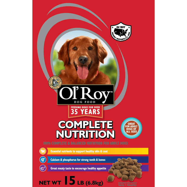 ドッグフード o_on. Ol' Roy Complete Nutrition Dry Dog Food, 15 lbs. - Walmart.com