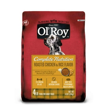 Ol' Roy Complete Nutrition Roasted Chicken & Rice Flavor Dry Dog Food, 4 lbs