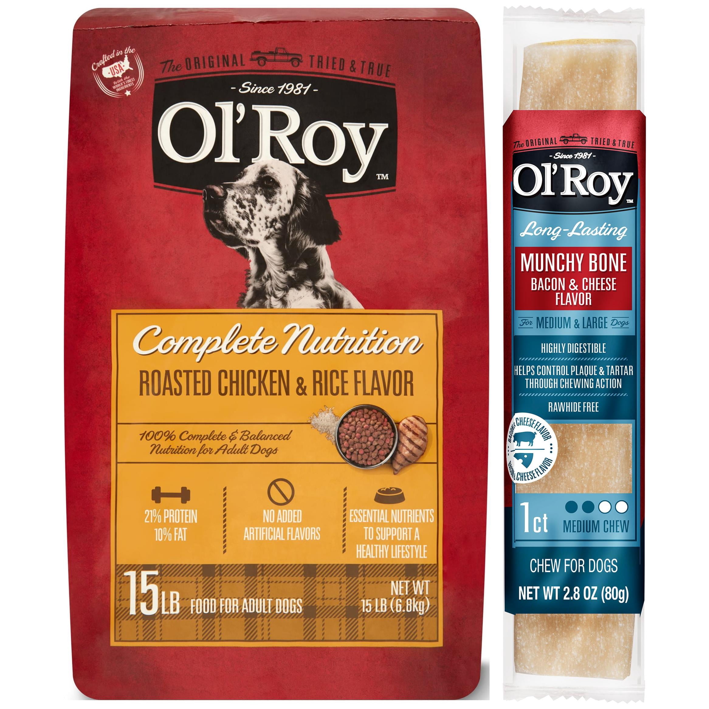 Ol' Roy Complete Nutrition and Munchy Bone Treat