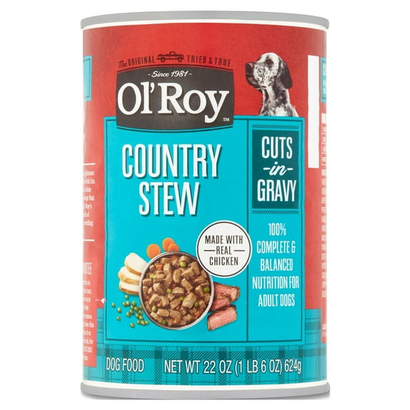 Ol' Roy Country Stew Cuts in Gravy Wet Dog Food, 22 oz