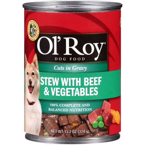 Ol' Roy Cuts in Gravy Stew With Beef & Vegetables Wet Dog Food, 13.2 Oz