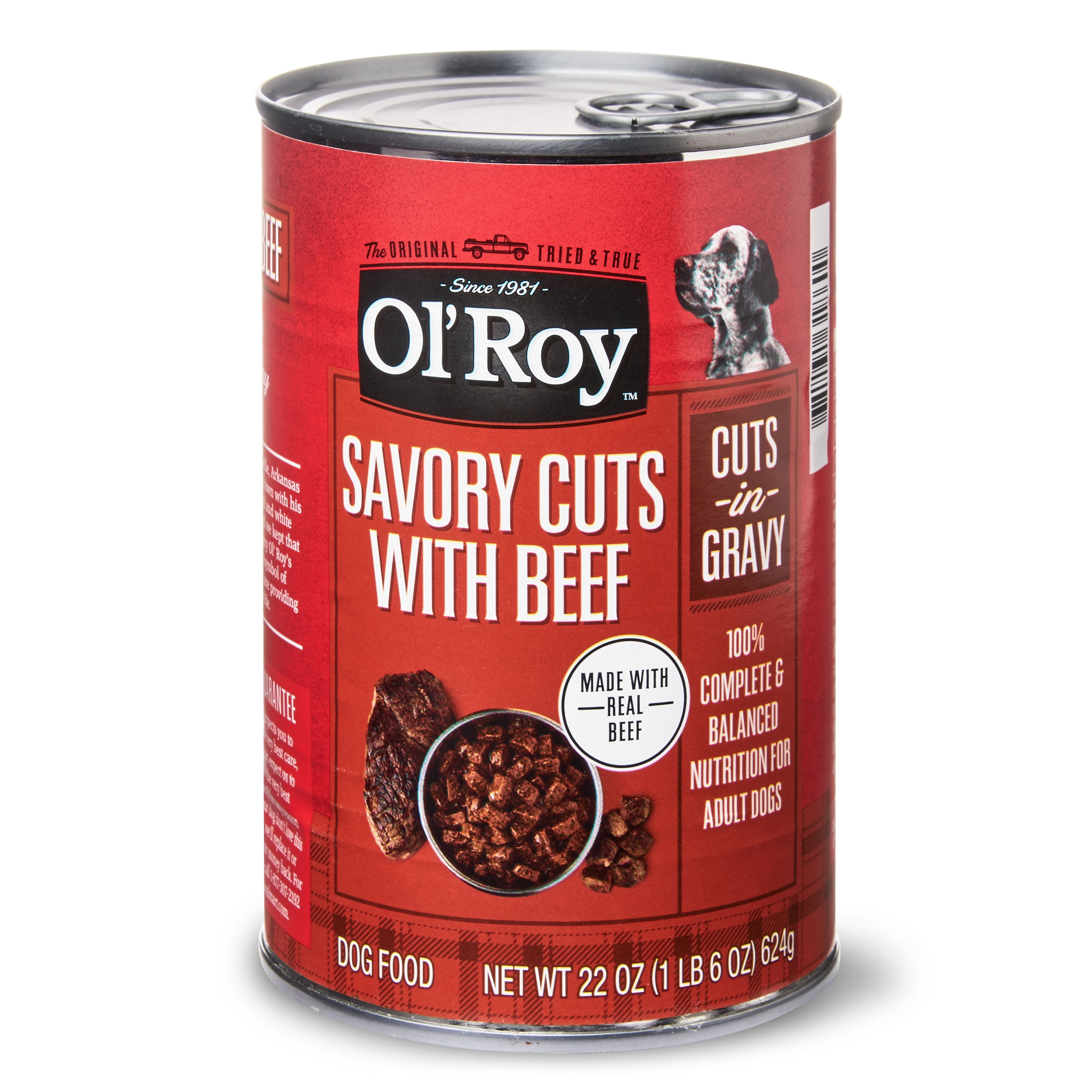 Ol roy top dog food can