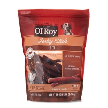 Bully Bunches All Natural 6 Inch Beef Jerky Sticks - 25 Pack - Walmart ...