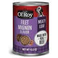 thumbnail image 1 of Ol' Roy Meaty Loaf Filet Mignon Flavor Wet Dog Food, 13.2 oz, 1 of 8