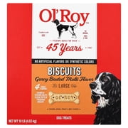 Ol' Roy Multi Flavored Gravy Basted Biscuits for Large Dogs, Dry, 10 lb Box