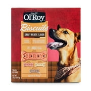 Ol Roy Multi Flavored Gravy Basted Biscuits for Large Dogs, Dry, 10 lb Box