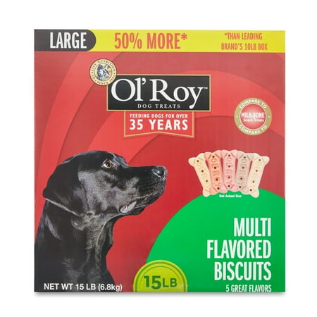 Ol' Roy Multi-Flavored Biscuits, Large, 15 lbs