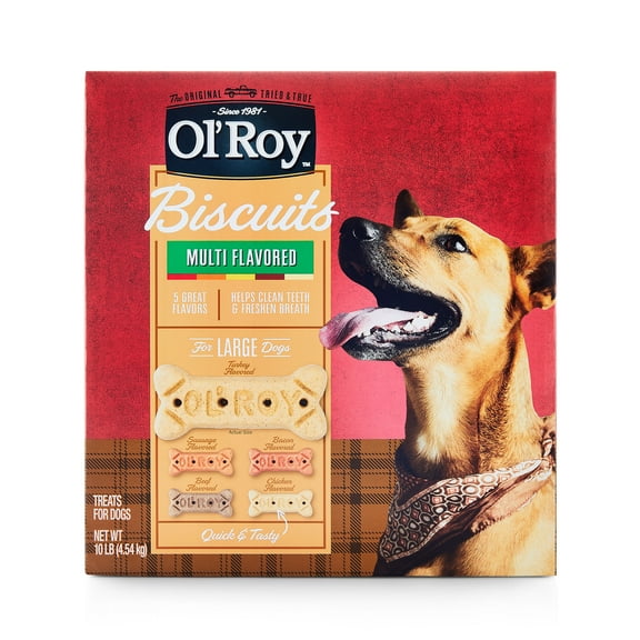 Ol' Roy Multi Flavored Biscuits for Large Breeds, Dry, 10 lb Box