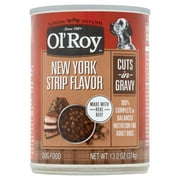 Ol' Roy New York Strip Flavor Cuts in Gravy Wet Dog Food, 13.2 oz Can