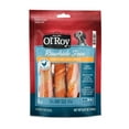 Ol' Roy Rawhide Free Wrapped Rolls with Chicken for Any Size Dogs, Dry