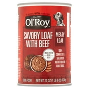 Ol' Roy Savory Loaf with Beef Wet Dog Food, 22 oz Can