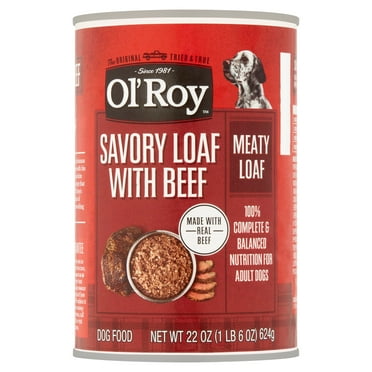 Ol' Roy Savory Loaf with Beef Wet Dog Food, 22 oz