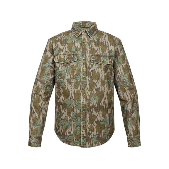 Ol' Tom Men's Throwback 80 Field Shirt Mossy Oak Greenleaf 3XL