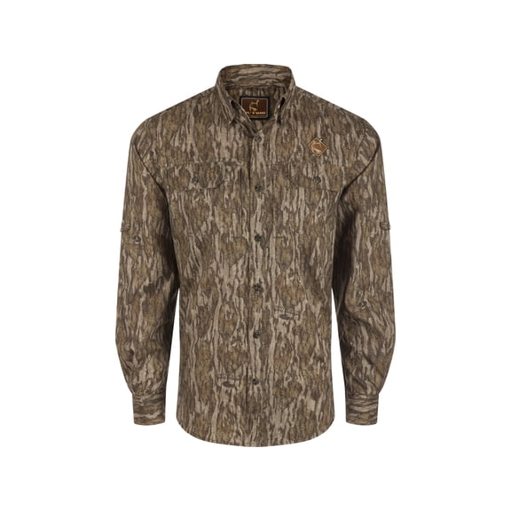 Ol' Tom Men's Wingshooter Trey Shirt Mossy Oak Bottomland Medium