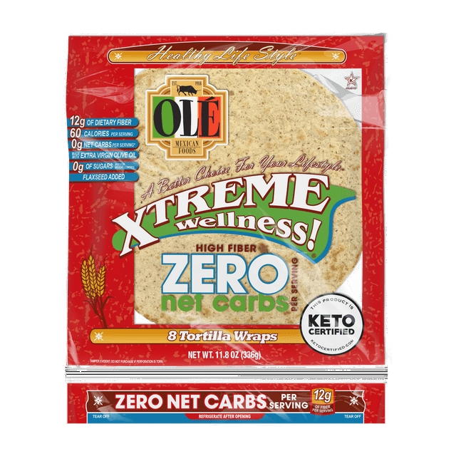 Olé Mexican Foods Xtreme Wellness High Fiber Zero Net Carb Soft Flour