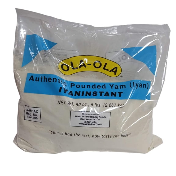 Ola-Ola Authentic Pounded Yam 5 lbs (2.267 kg)