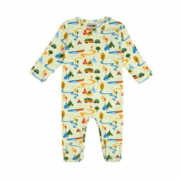 Ola! Otter Baby Romper with Footies | Cozy Cotton Footed Sleeper romper | Organic Cotton | Sustainable| Onesie |