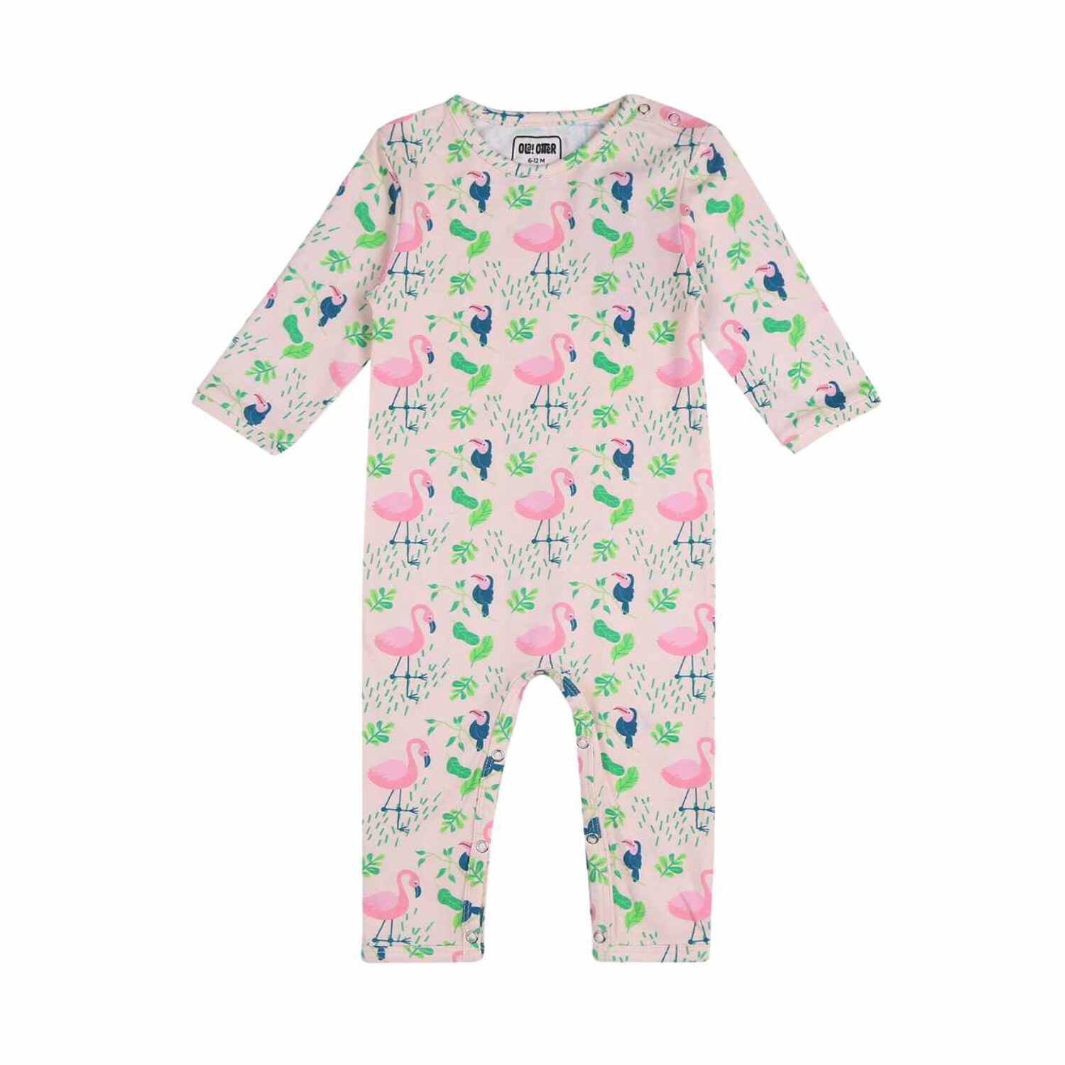 Ola! Otter Infant Full Sleeve Romper | Organic Cotton | Comfortable Everyday Baby Wear| Cozy Baby Sleep  Play Romper