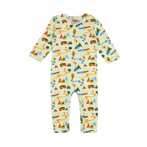 Ola! Otter Infant Full Sleeve Romper | Organic Cotton | Comfortable Everyday Baby Wear| Cozy Baby Sleep  Play Romper