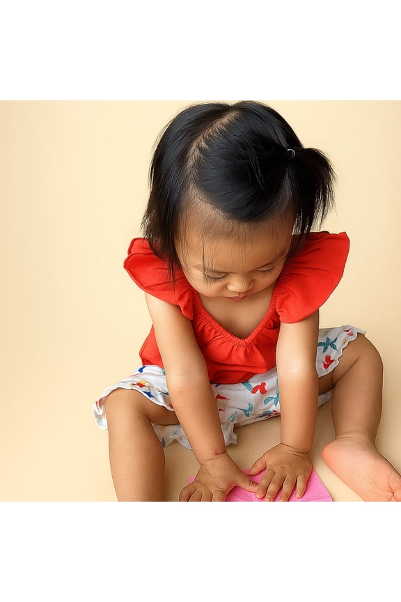 Organic Cotton Co-ord Set for Girls | Sustainable Baby Toddler Girl Outfit | Breezy Daisy Gummy Birds Print | 18 Months–6 Years