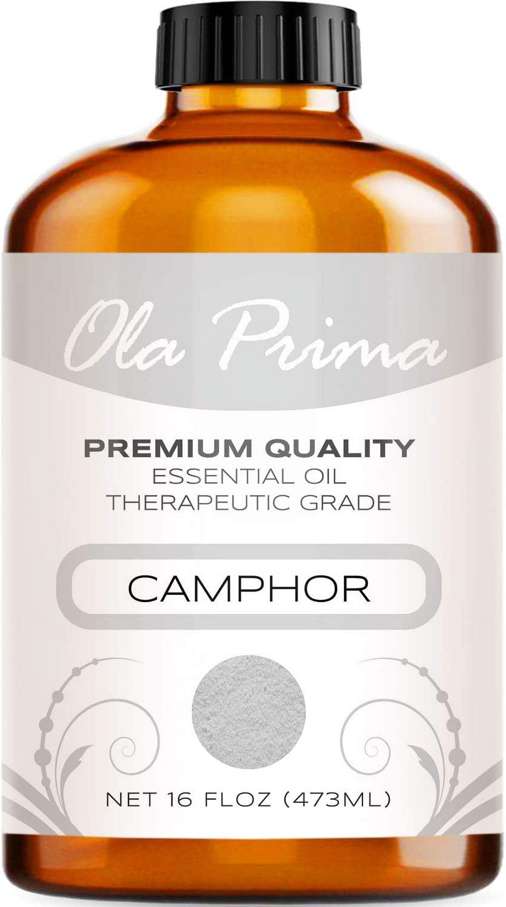 Ola Prima Camphor Essential Oil, 16 fl oz
