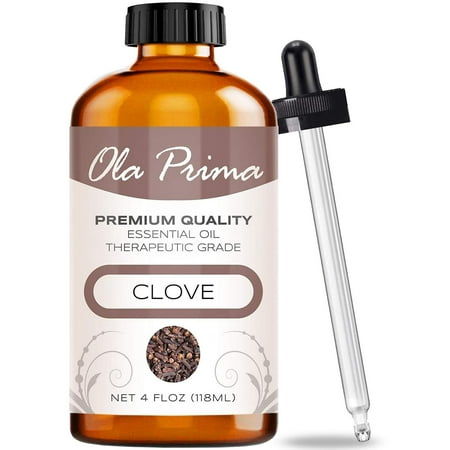 Ola Prima Clove Essential Oil for Aromatherapy, Diffuser, Soap, and Skin Moisturizer (16oz Bulk)