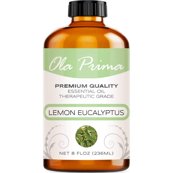 Ola Prima Oils 8oz - Lemon Eucalyptus Essential Oil - 8 Fluid Ounces