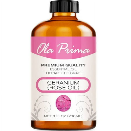 Ola Prima Rose Geranium Essential Oil , 8 fl oz