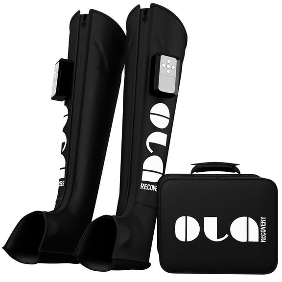 Ola Recovery Compression Therapy Recovery System - Compression Boots - Full Leg - Massage Technology - Wireless - Individual Control Units (Medium)