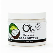 Ola Tropical Apothecary Coconut Body Butter with Pure Tropical Oils and Plant Extracts - 5.6 oz