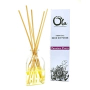 Ola Tropical Apothecary Passion Fruit Scented Reed Diffuser, Glass, 2 fl oz