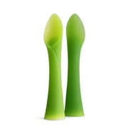 Olababy 100% Silicone Soft-Tip Training Spoon Teether for Baby Led Weaning 2-pack
