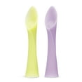 thumbnail image 1 of Olababy 100% Silicone Soft-Tip Training Spoon for Baby Led Weaning 2pack (Lemon/Lilac), 1 of 6